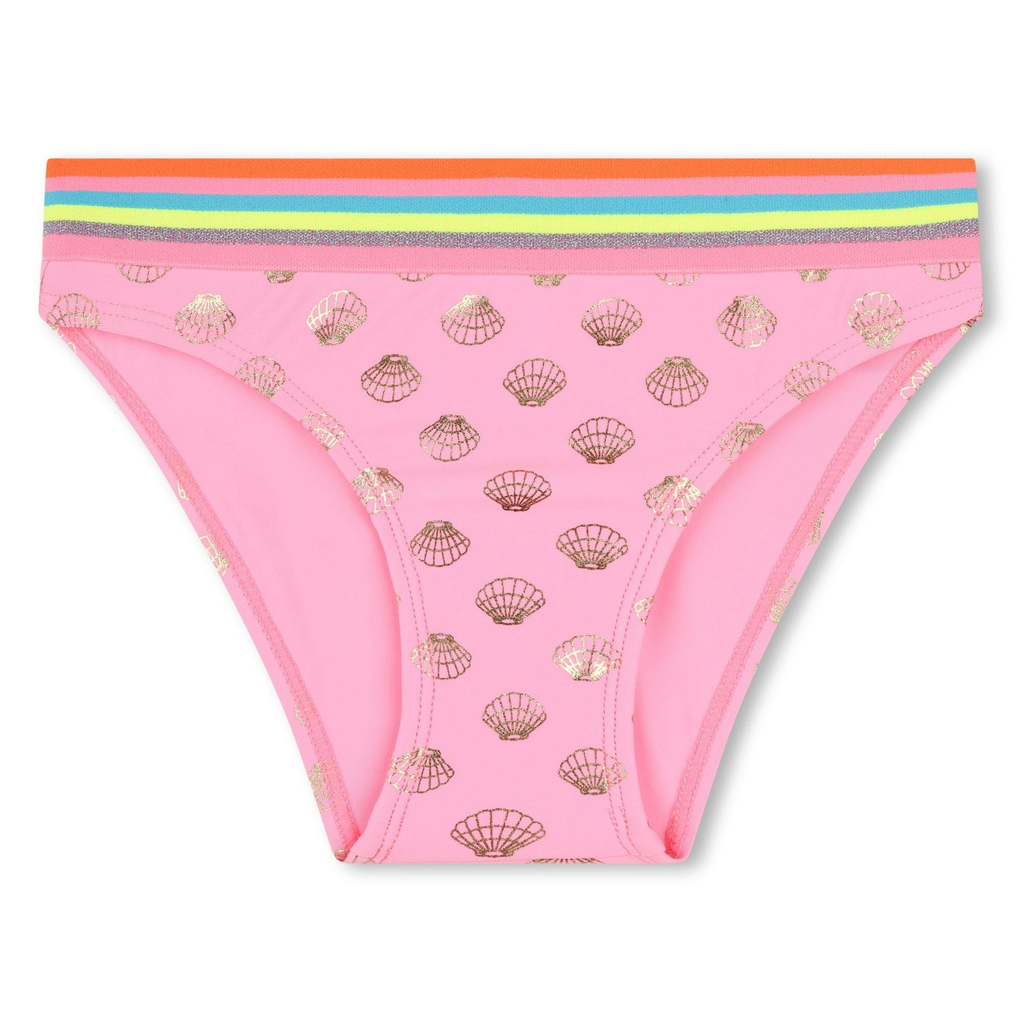 Pink Seashell Print Bikini