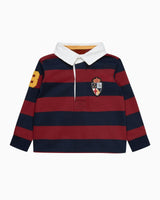 Baby Nicholas Rugby Shirt in Red/Navy