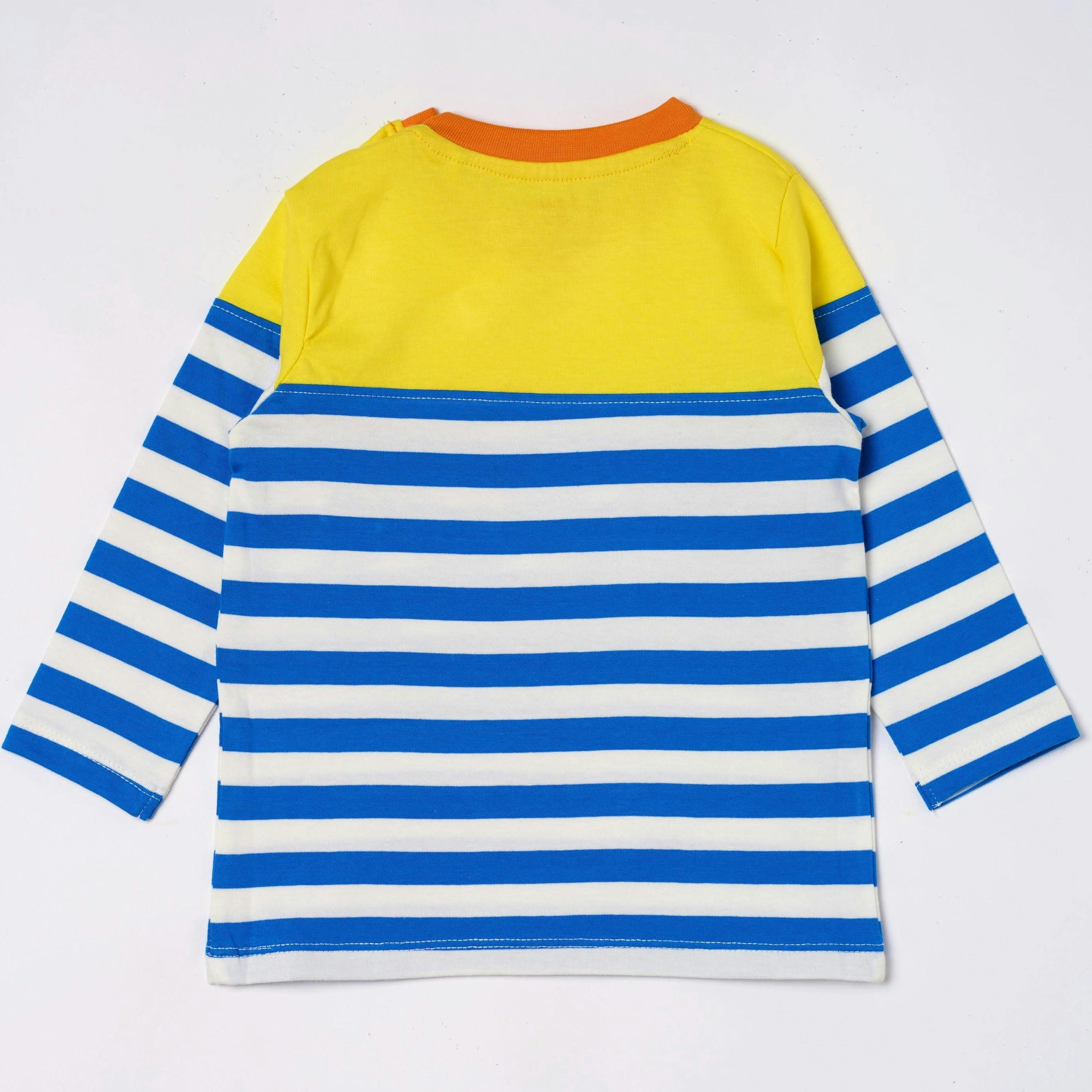 Long Sleeve Multicolor Pocket T-Shirt
