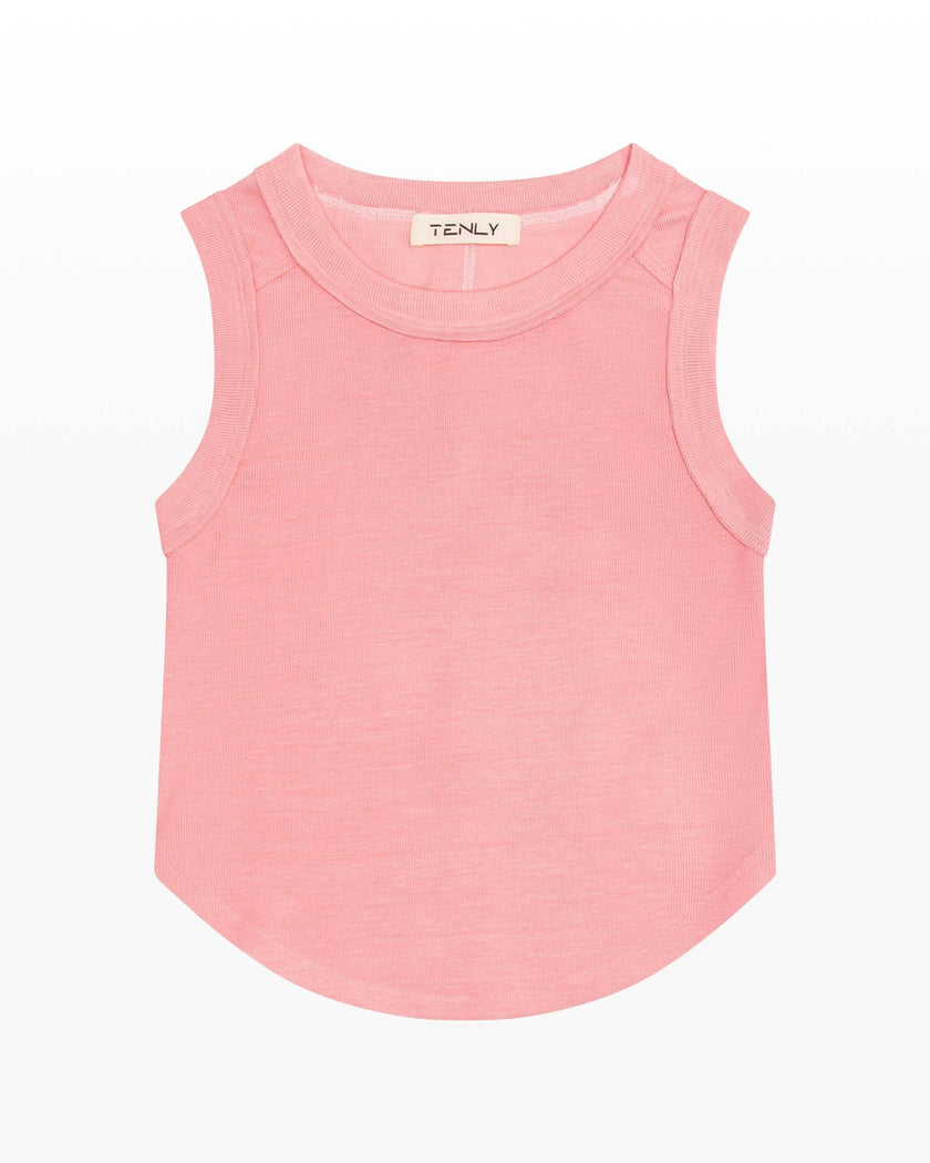 Ribbed Exposed Seam Tank Top