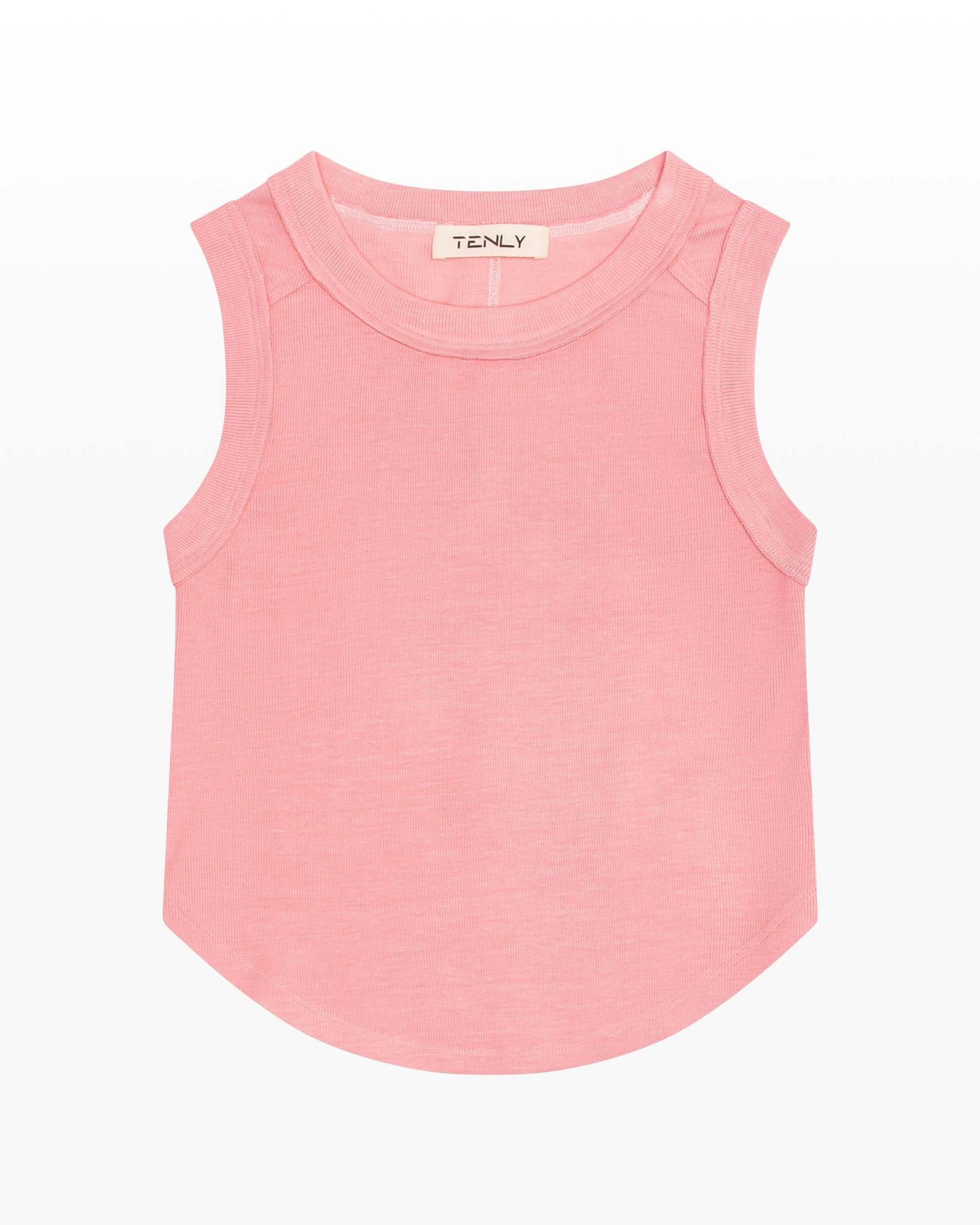 Ribbed Exposed Seam Tank Top