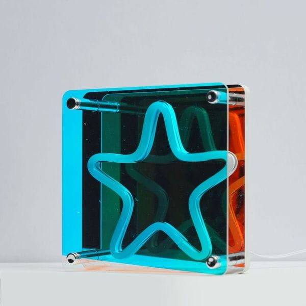 Neon Star 3D Light Effect