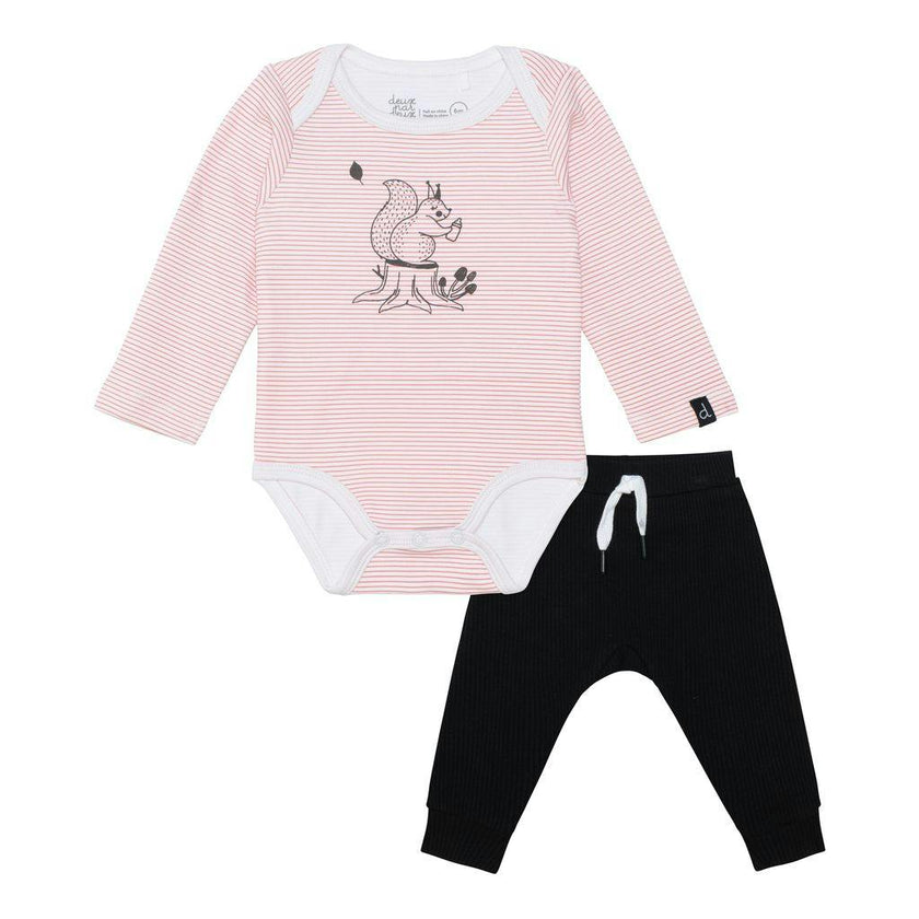 Pink Squirrel Bodysuit Outfit