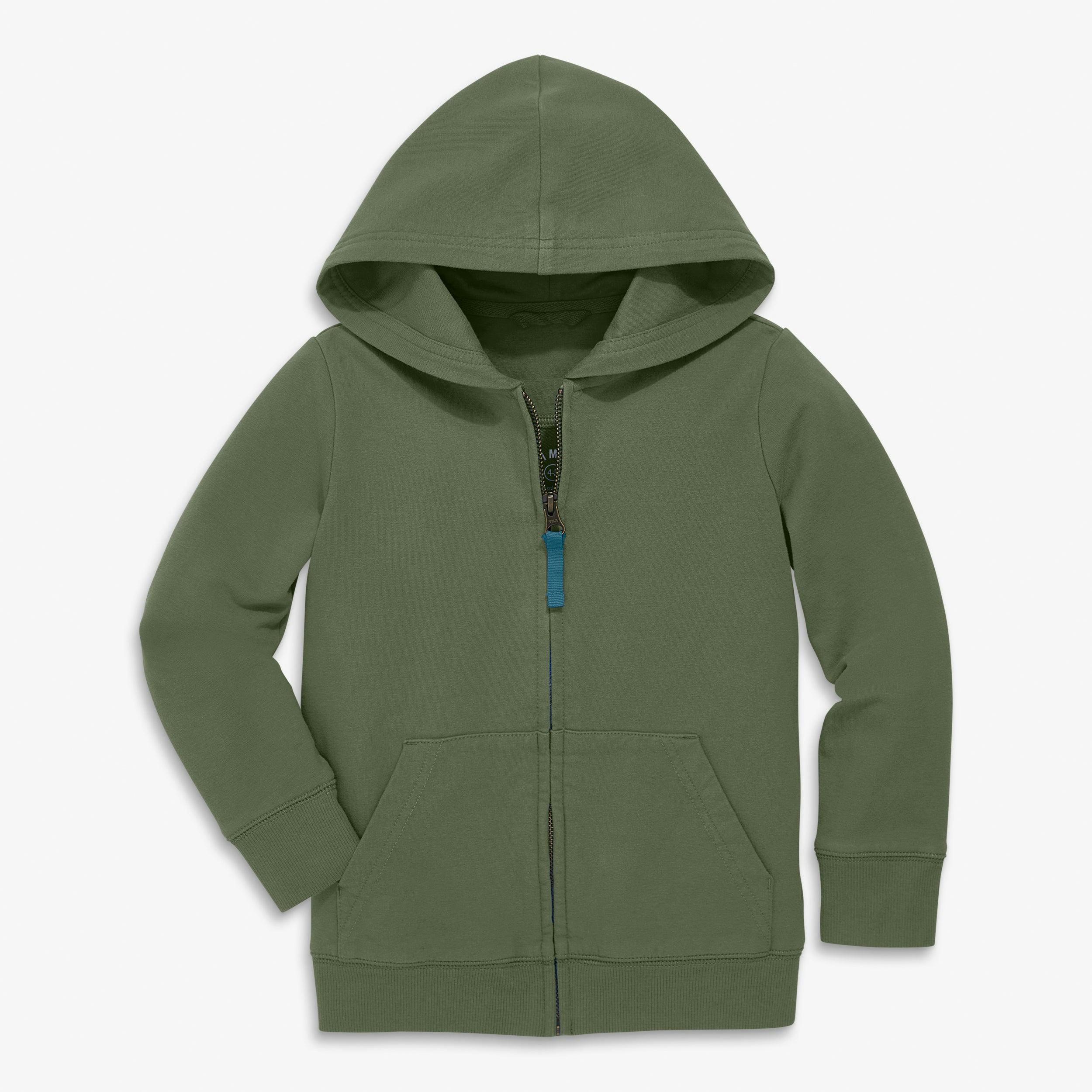 Kids zip hoodie in seasonal colors