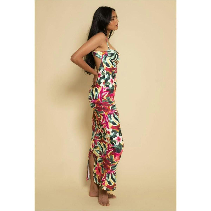 Petal Long Slip Dress
