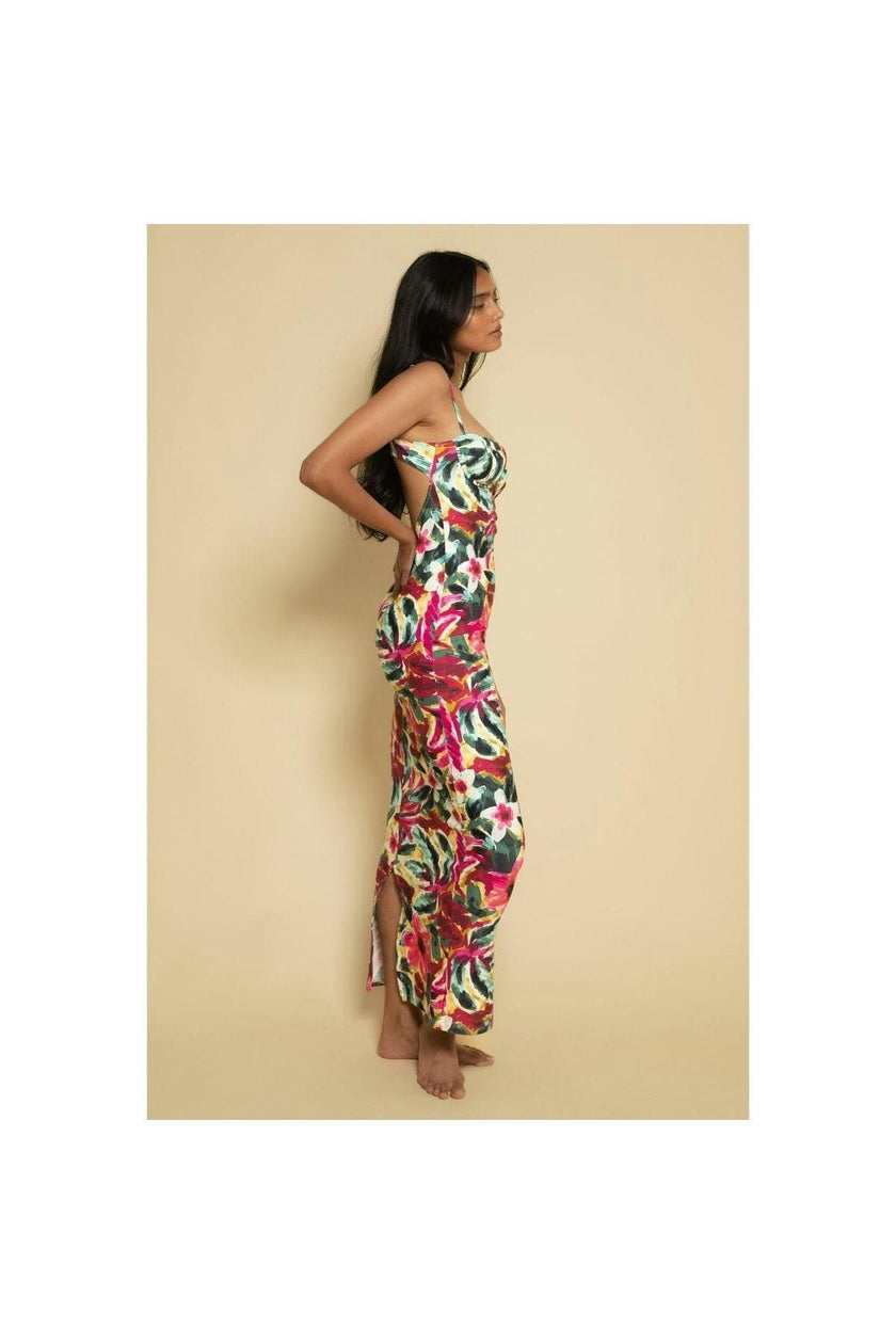 Petal Long Slip Dress