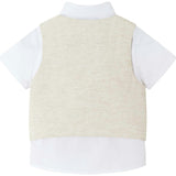 Infant Short Sleeve Buttondown Bowtie Vest Set