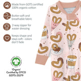 CRUZ Snug Fit Footed Baby Girls Pajamas