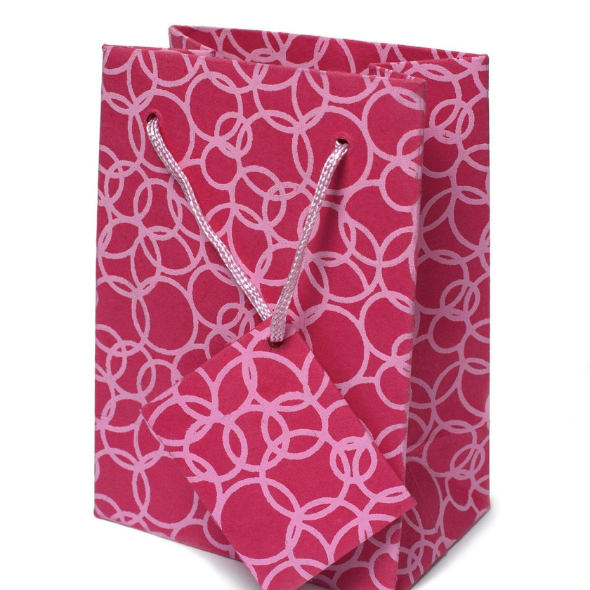 Pink Circles Gift Bags