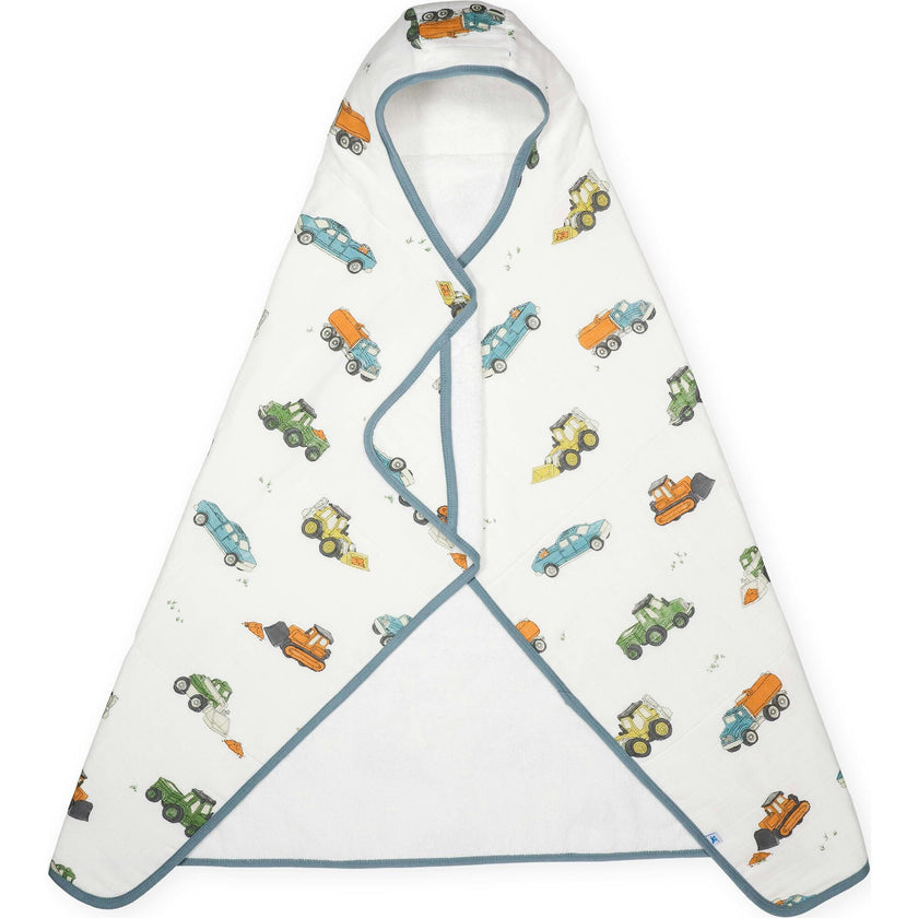 Toddler Hooded Towel - Work Trucks