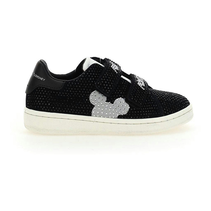 Black Studded Mickey Sneakers