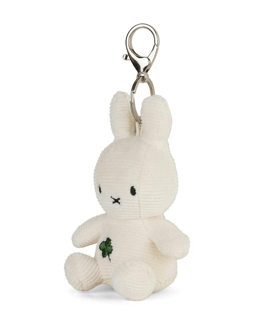 Keychain Four Leaf Clover Offwhite 4"
