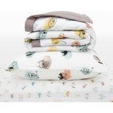 Cotton Muslin Toddler Bedding 3 Piece Set - Watercolor Critters