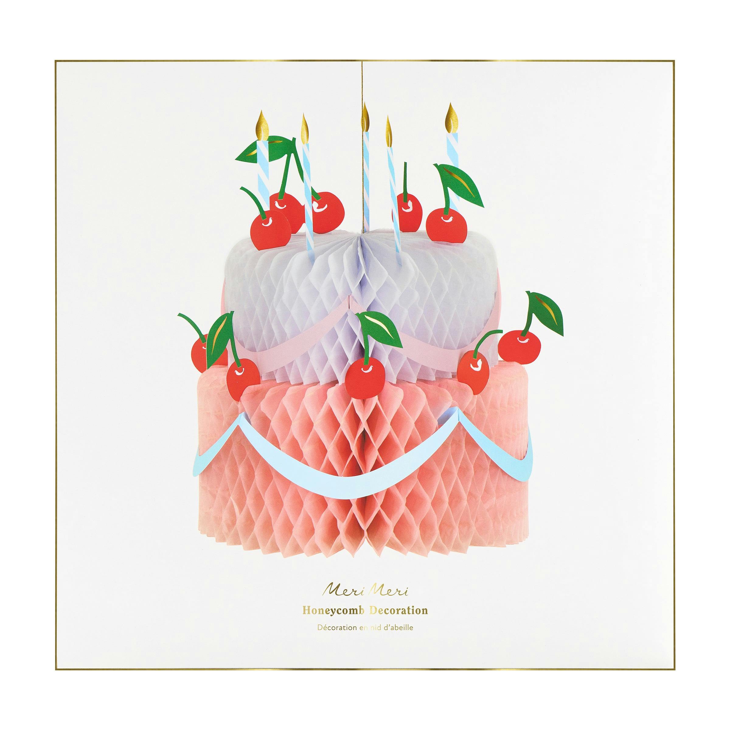 Honeycomb Birthday Cake Decoration
