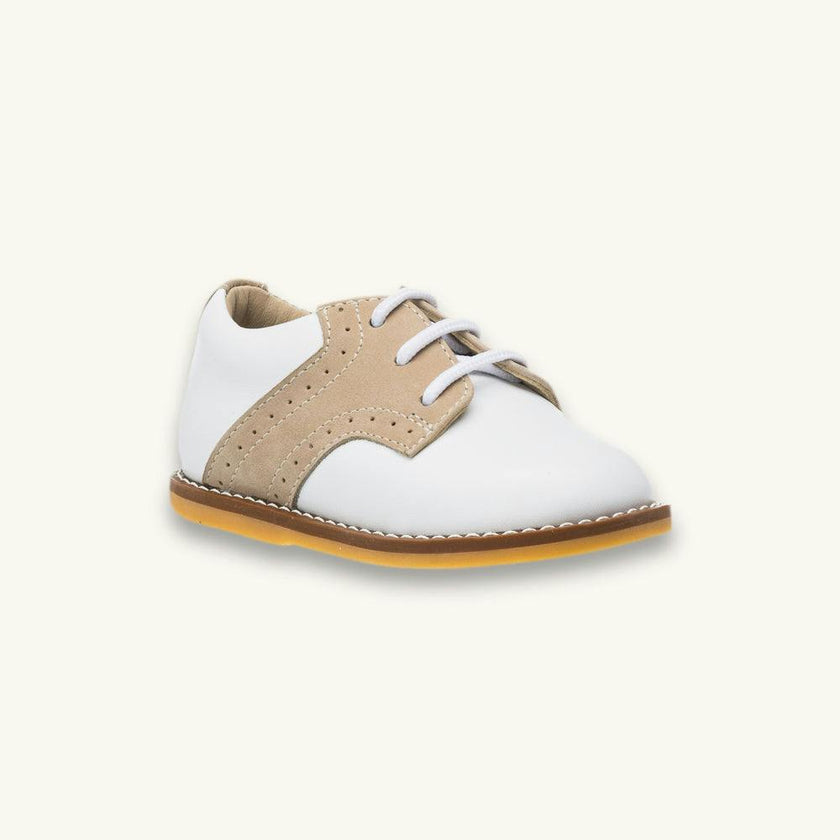Toddler Golfers | White & Ivory Leather