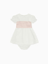 Vega Ceremony Baby Girl Set with Silk Sash