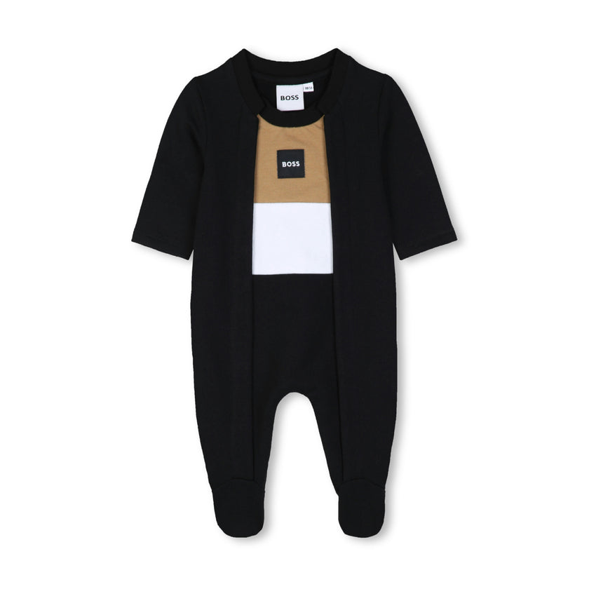 Black Logo Baby Pyjama Set