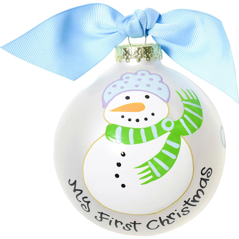 My First Christmas Glass Ornament