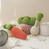 Peas, Carrot & Onion Gift Box 🥫 100% organic cotton crochet rattles
