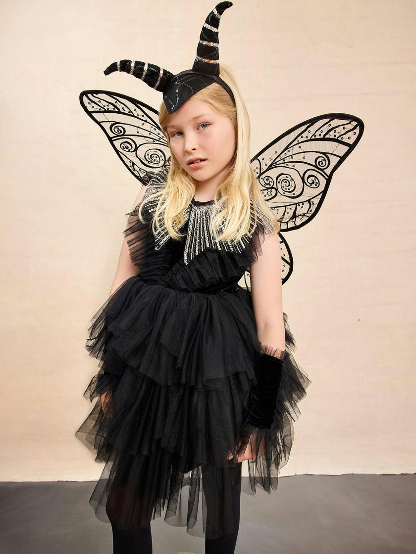 Dark Fairy Dress For Girls