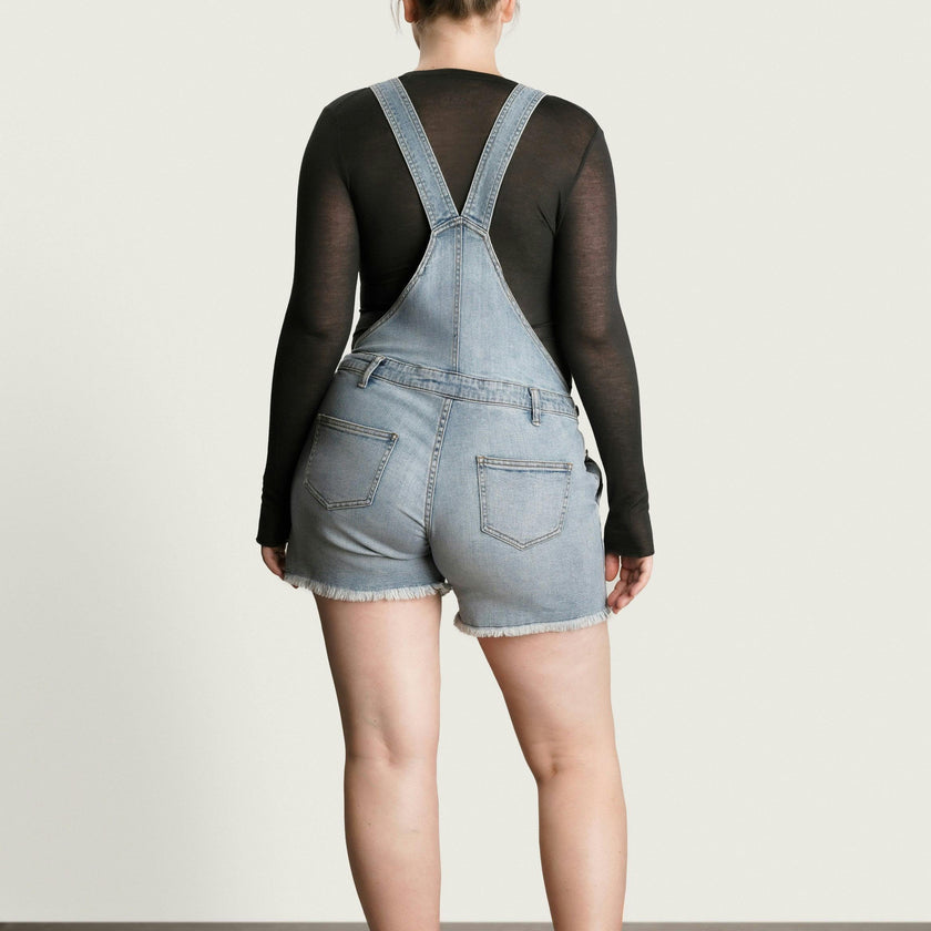 Women's Maternity Austin Distressed Shortalls