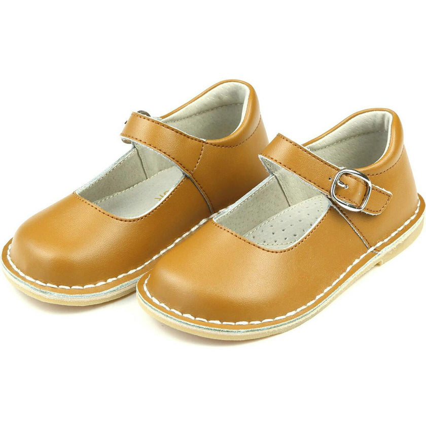 Grace Leather School Mary Jane (Honey)