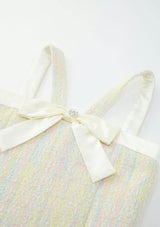 Lilliana Bow Tweed Mini Dress