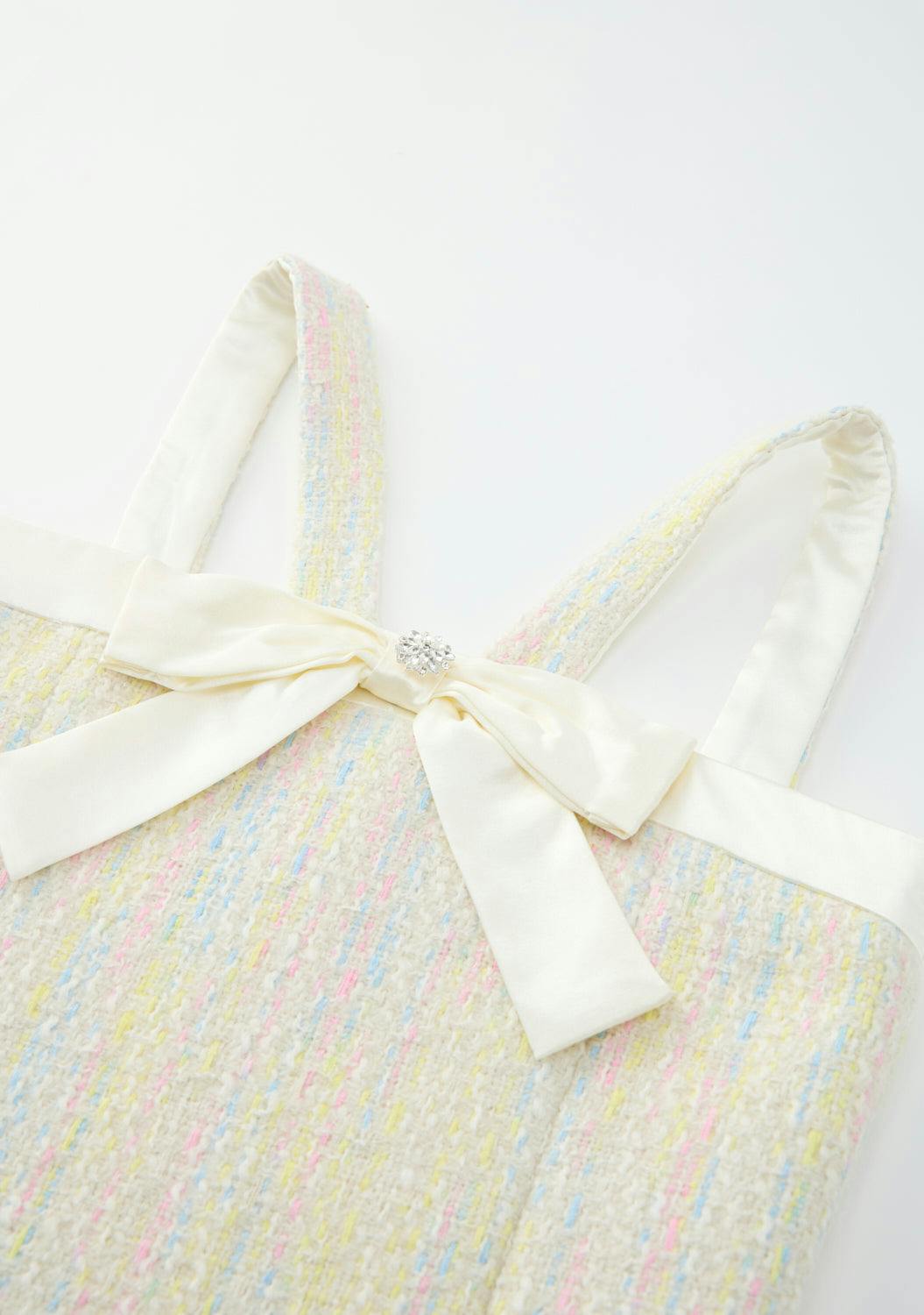 Lilliana Bow Tweed Mini Dress