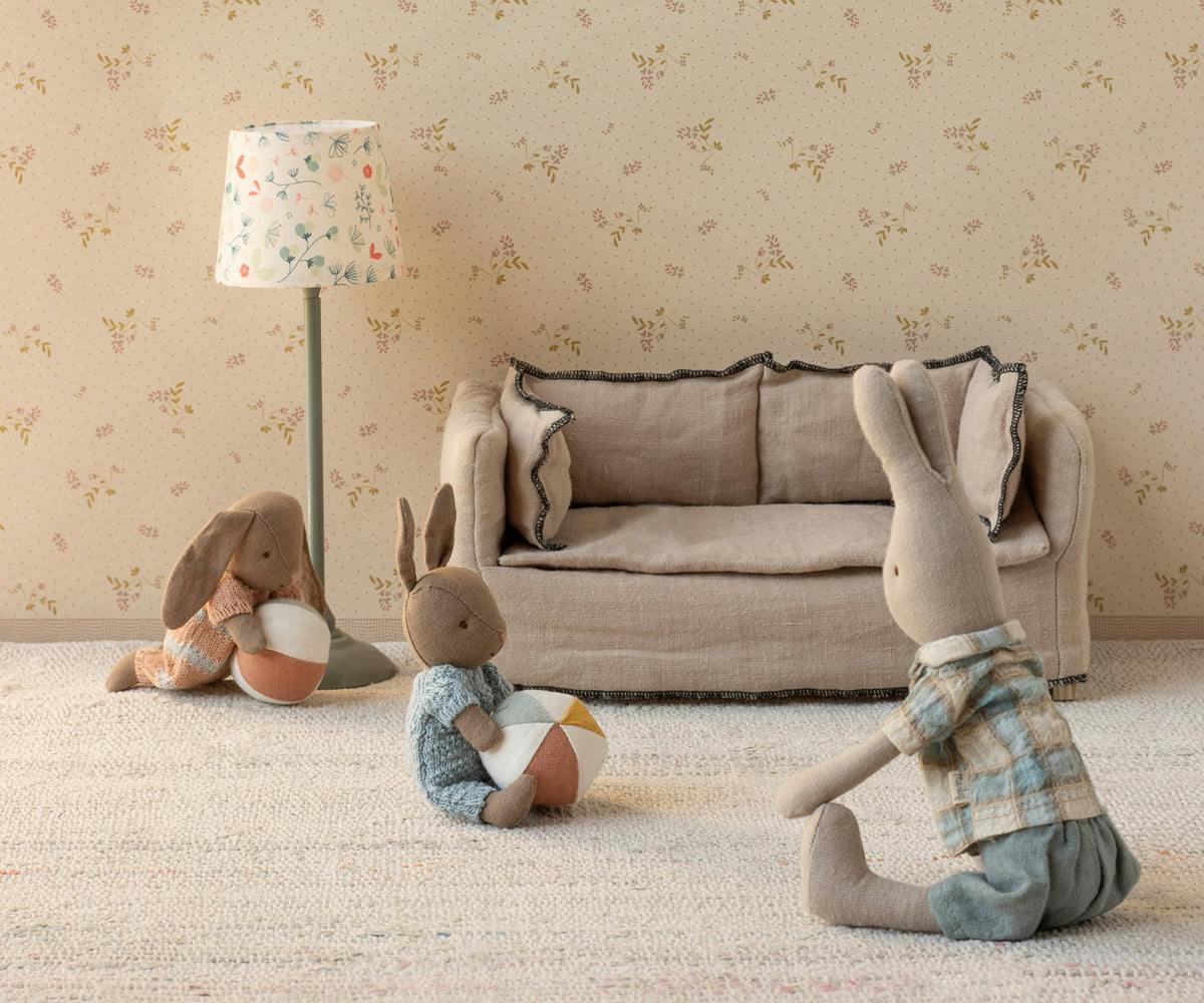 Bunny set, Micro - Brown - Dusty rose