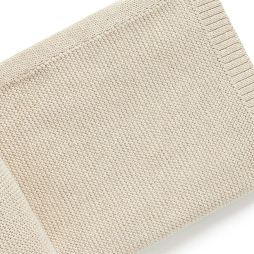 Textured Knit Blanket Wheat melange