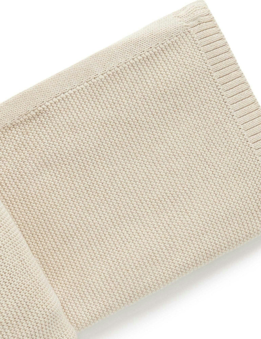 Textured Knit Blanket Wheat melange