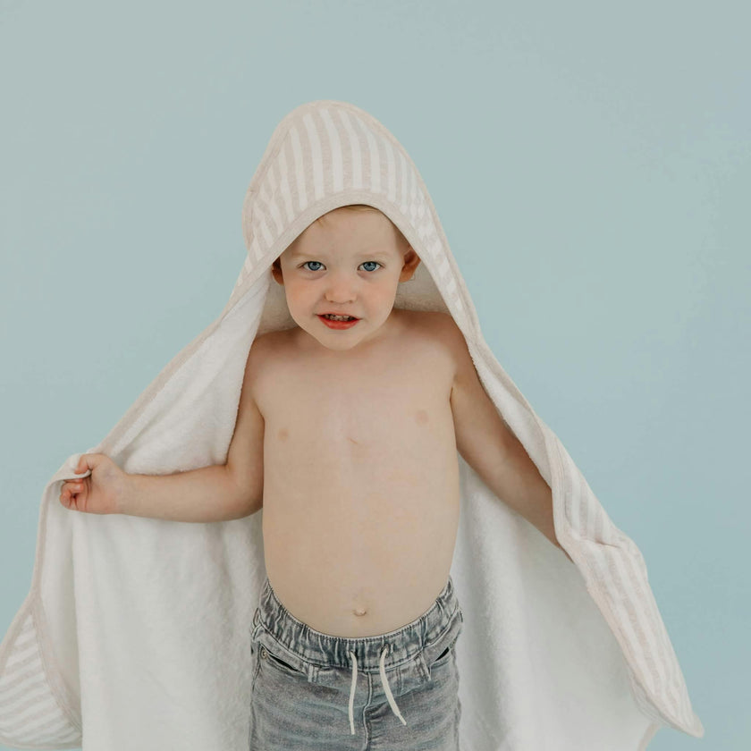 Premium Baby Knit Hooded Towel - Coastal