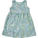 UPF 50+ Dahlia Sleeveless Tee Dress - Fairy Tale Scales