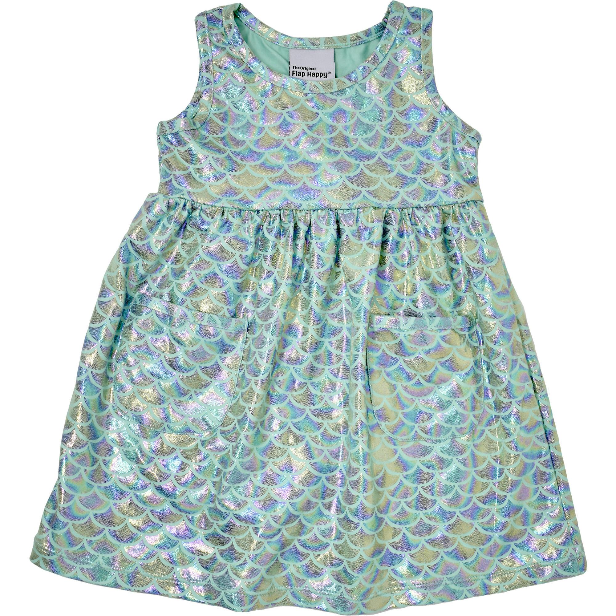 UPF 50+ Dahlia Sleeveless Tee Dress - Fairy Tale Scales