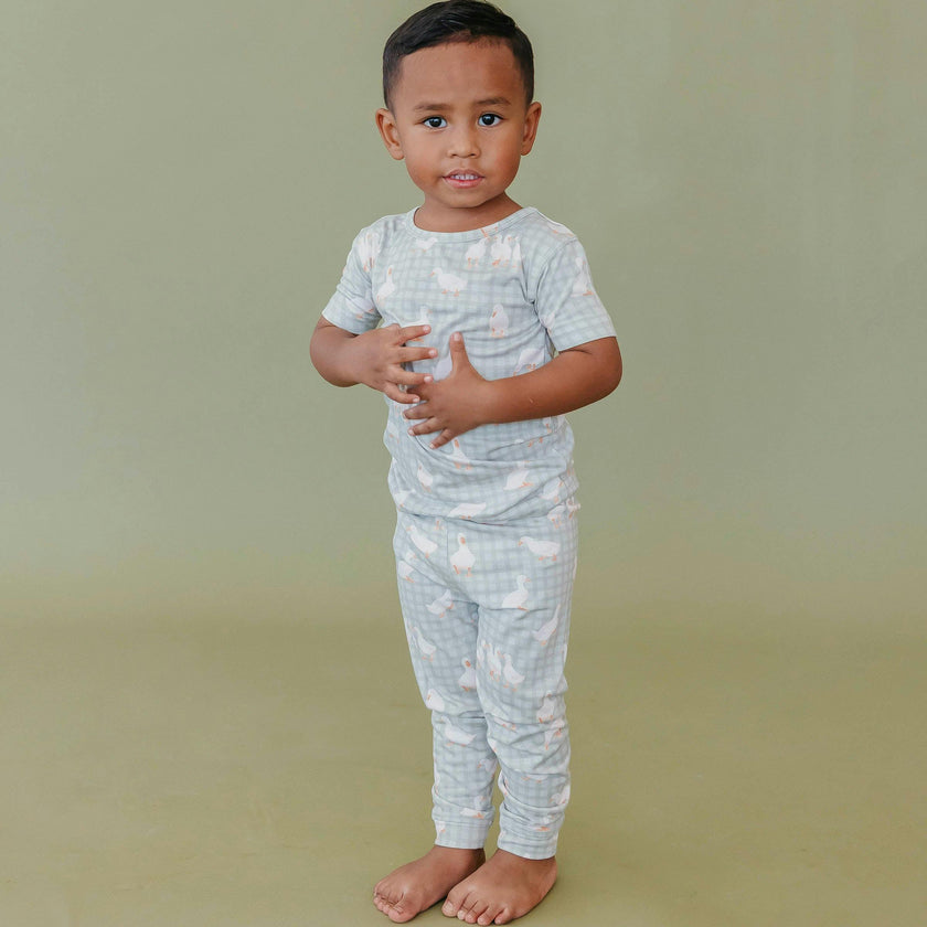 2pc Short Sleeve Pajamas with Pants - Baker