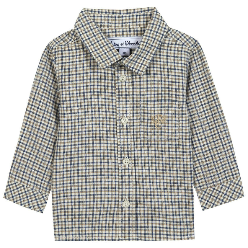 Cotton Baby Plaid Shirt