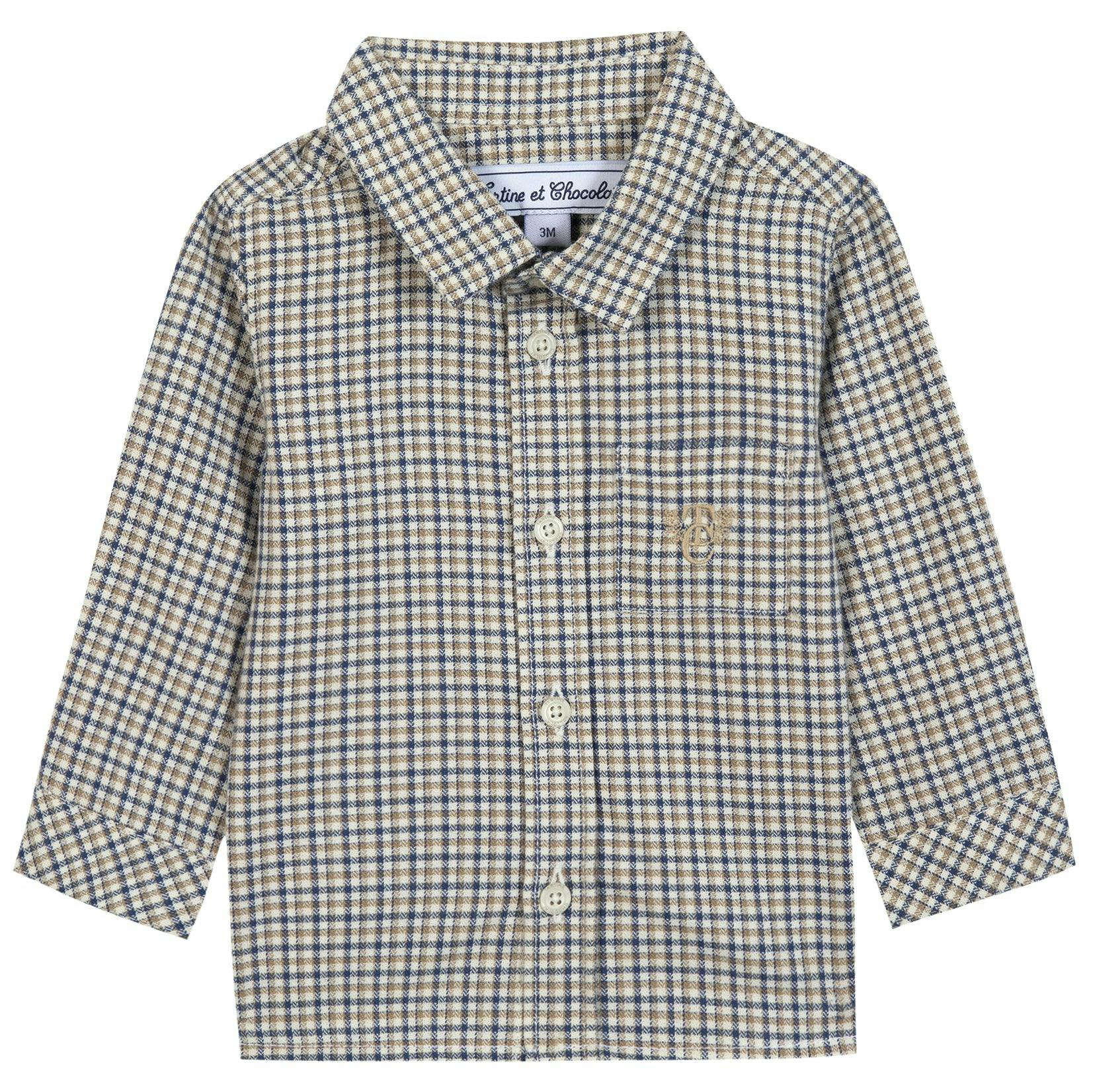 Cotton Baby Plaid Shirt