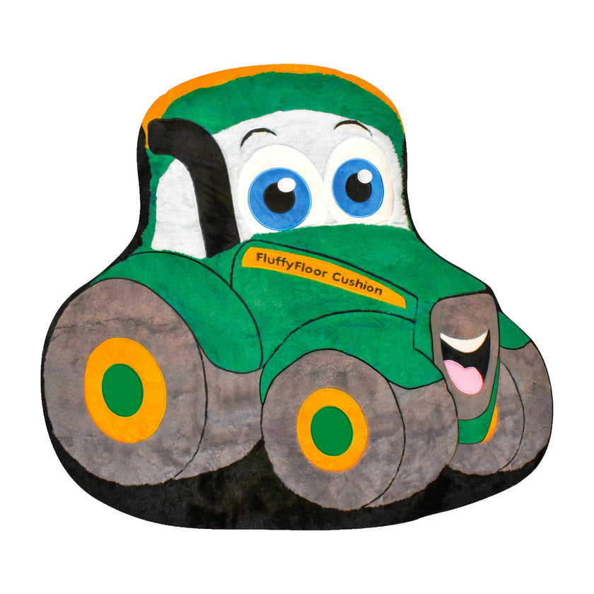 Happy Tractor Fluffy Floor Cushion
