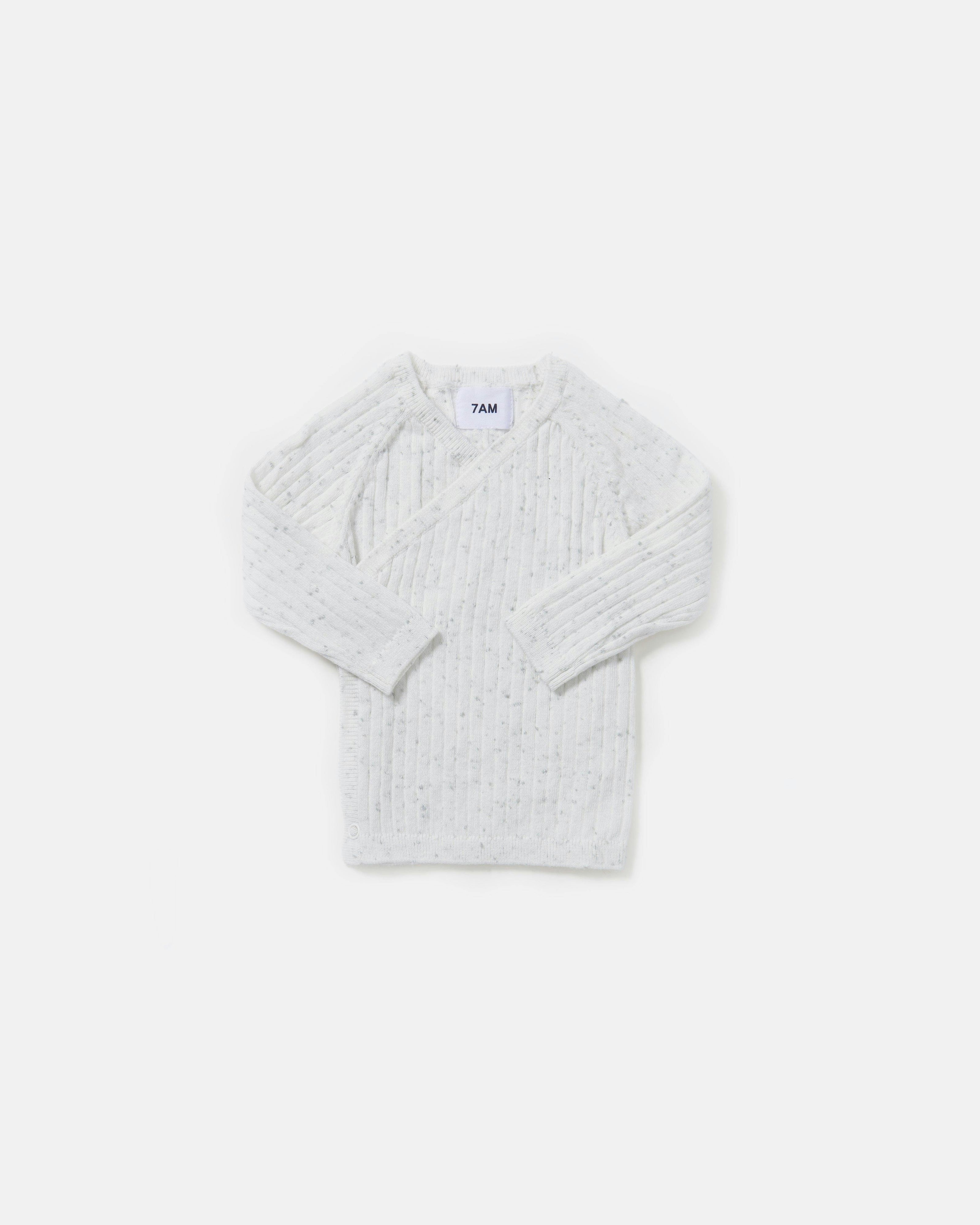 Cotton Wrap Top - Ribbed