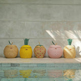 Handcrafted - Apple Storage Basket Natural (Medium) - Rattan Wicker