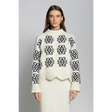 SIENNA SWEATER | IVORY + BLACK