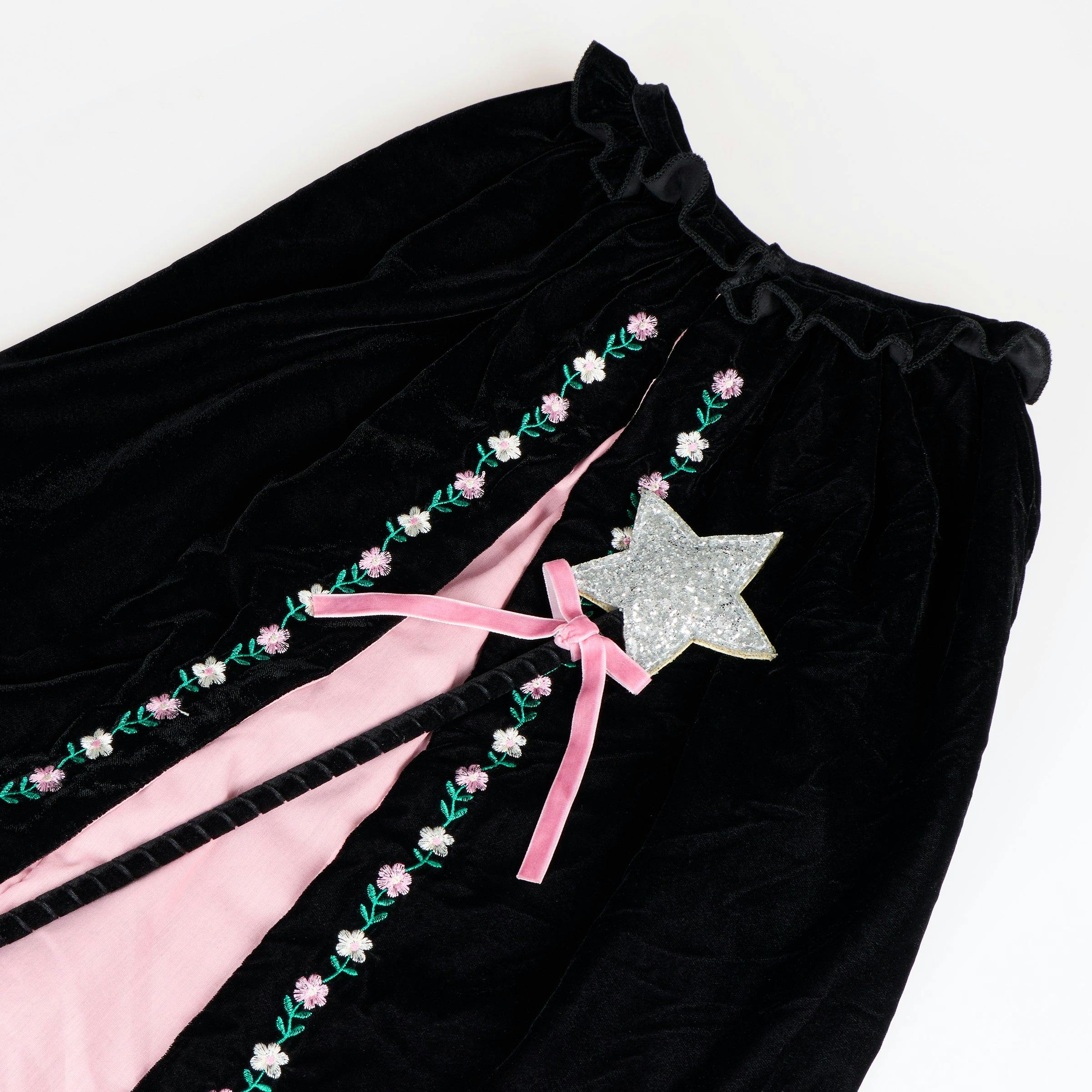 Embroidered Velvet Witch Costume