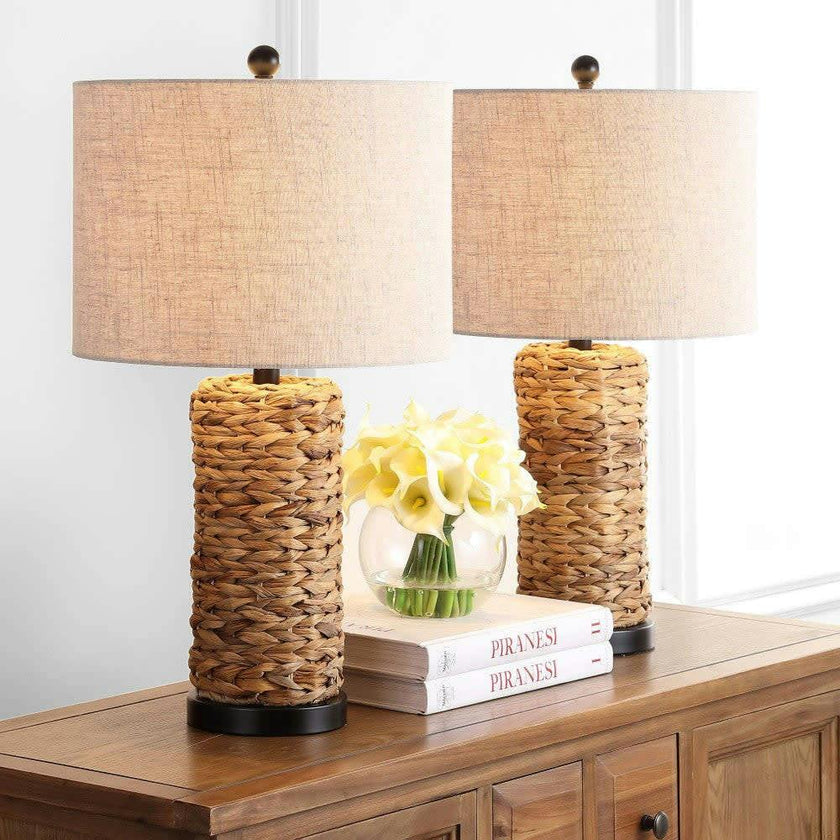 Elicia 25" 1-Light Water Hyacinth LED Table Lamp