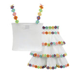 White Happy Floral Set