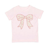 Ditsy Floral Bow Patch Short Sleeve T-Shirt