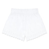 women's white schiffly shorts