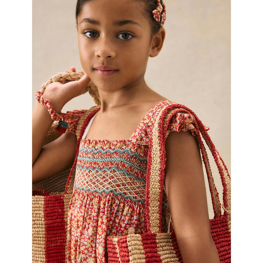 BONPOINT Frances Liberty Smocked Midi Dress