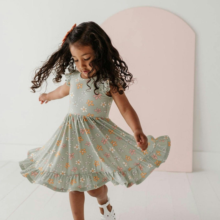 Girl's Sleeveless Twirl Dress