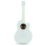 Rock Star Karaoke-Guitar Speaker & Microphone Combo - White