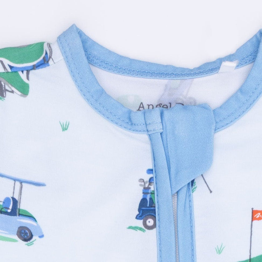 Vintage Golf Carts Blue - Convertible Romper